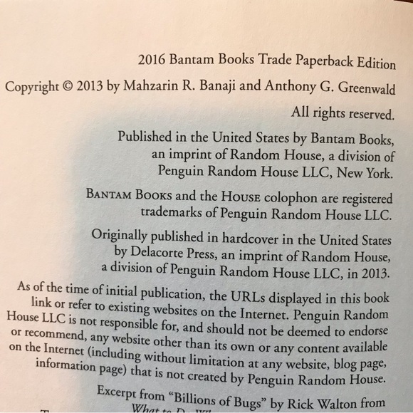 Blindspot Hidden Biases of Good People Paperback Book by Banaji and Greenwald - Picture 6 of 6